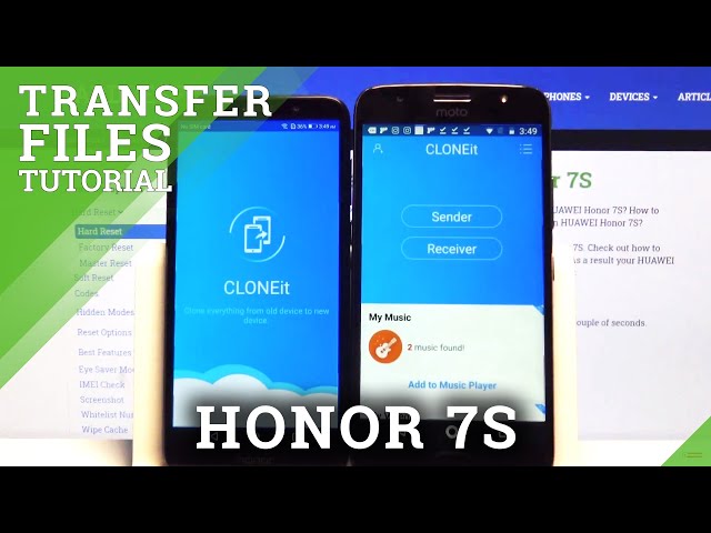 Video thumbnail for How to Transfer Files from HONOR 7S to Android phone using Clone it App – Move Storage