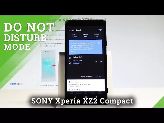 Video thumbnail for How to Enter Do Not Disturb in SONY Xperia XZ2 Compact - Mute Sounds |HardReset.Info