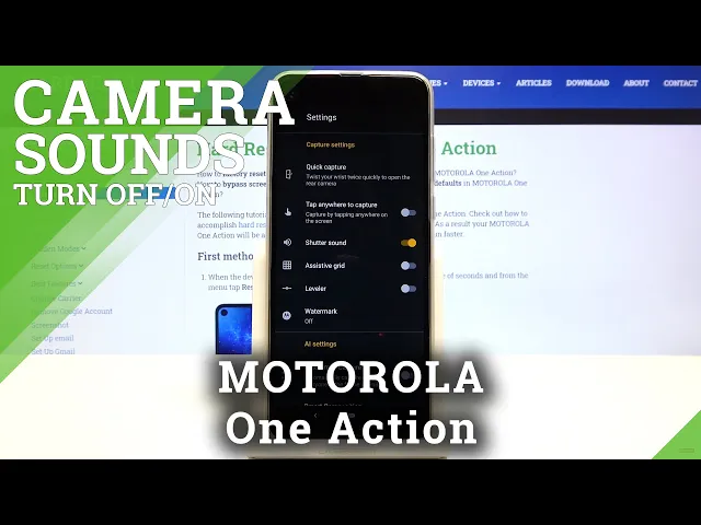 Video thumbnail for How to Mute Camera Sounds in Motorola One Action – Switch On/Off Camera Shutter Sound