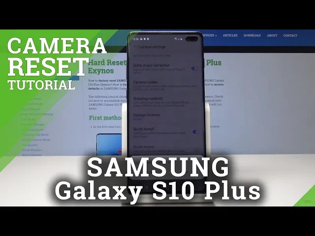 Video thumbnail for How to Reset Camera Settings in Samsung Galaxy S10 Plus –  Restore Camera Defaults