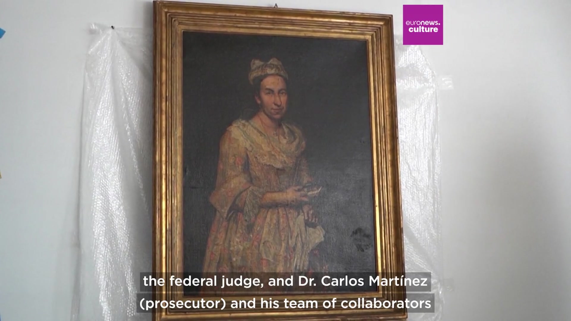 'Video thumbnail for Argentina recovers Nazi-looted painting missing for 80 years after surfacing in online listing'