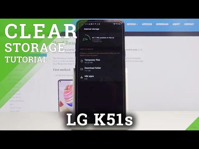 Video thumbnail for How to Clean Storage in LG K51s – Speed Up Device