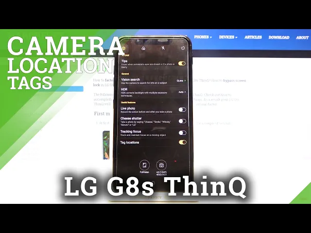 Video thumbnail for How to Manage Camera Settings in LG G8s ThinQ – Switch Off/On Camera Location Tags