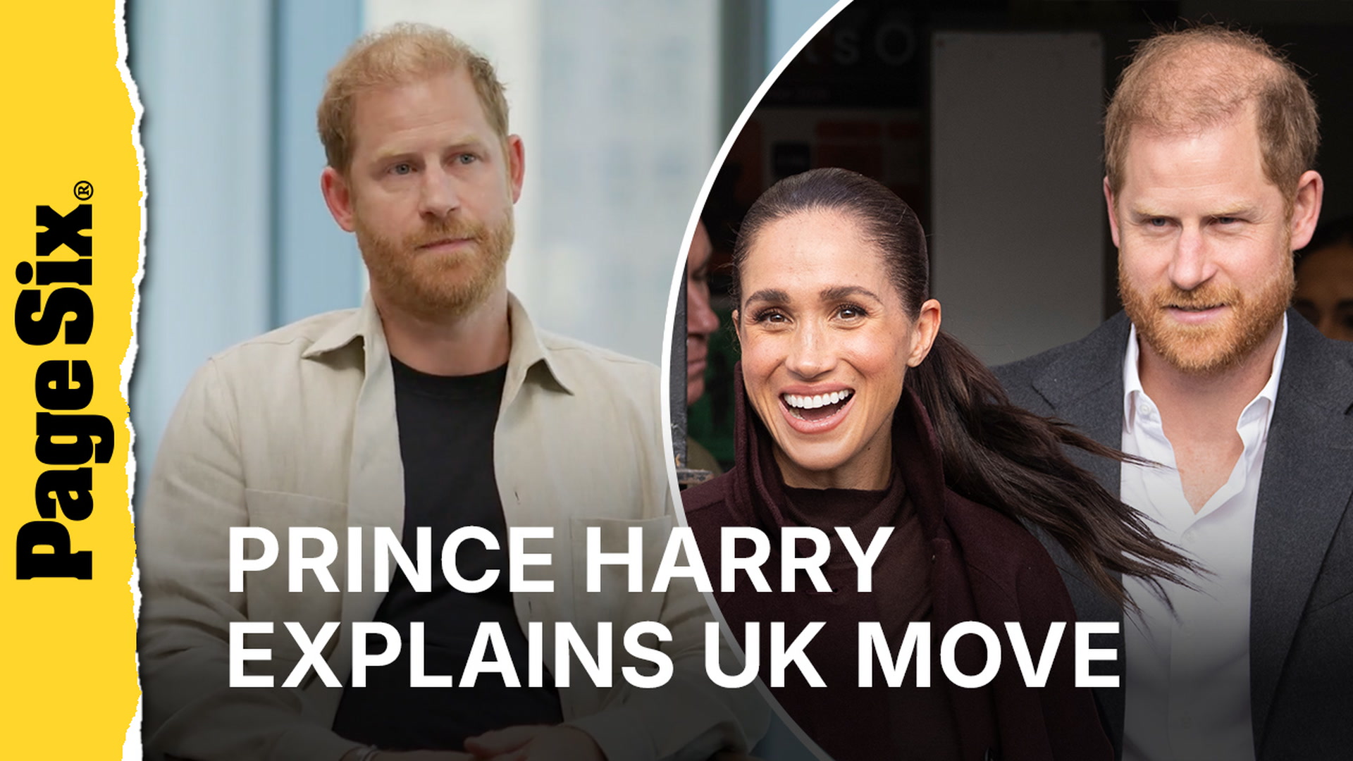 Video thumbnail for Prince Harry comes clean about UK move with Meghan Markle, Prince William rift