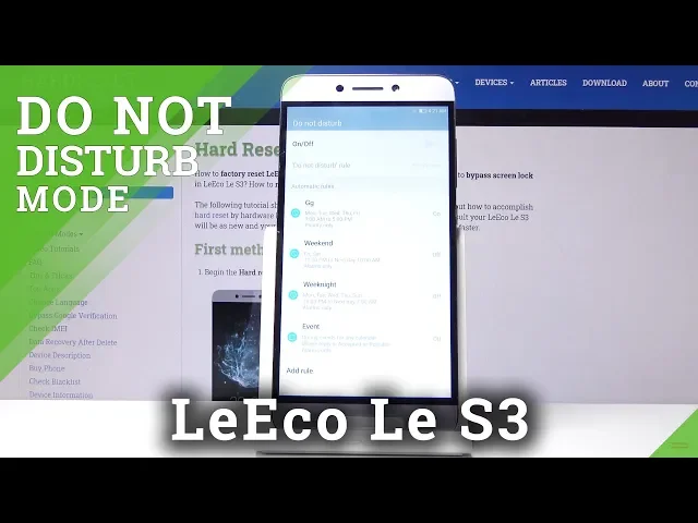Video thumbnail for How to Activate and Use Do Not Disturb on LeEco Le S3 – Keep your Phone Silent.