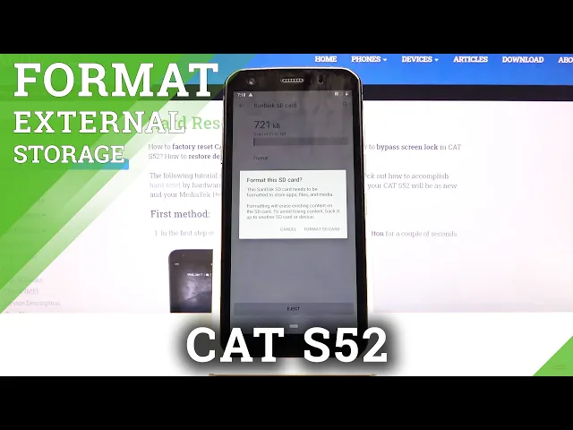Video thumbnail for How to Format SD Card in CAT S52 – Erase External Data Storage