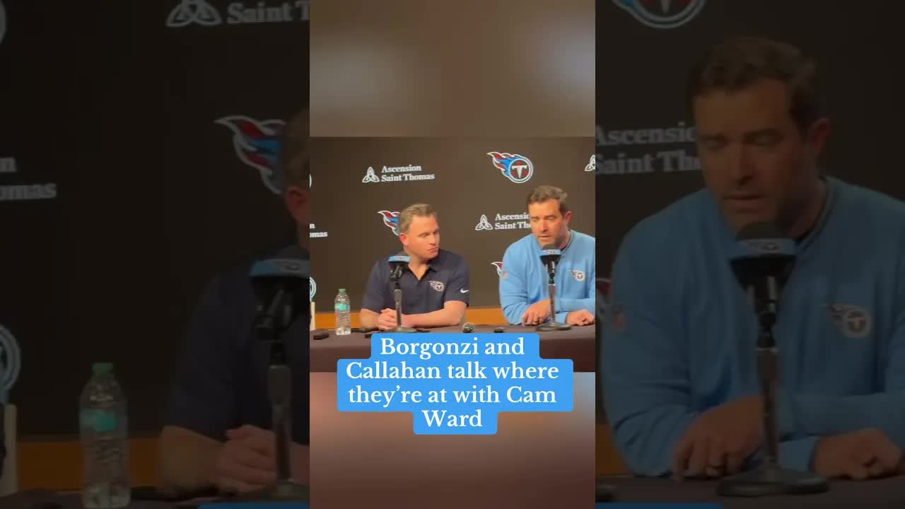 Video thumbnail for (182) tennessee titans: borganzi & callahan on cam ward nfl draft process