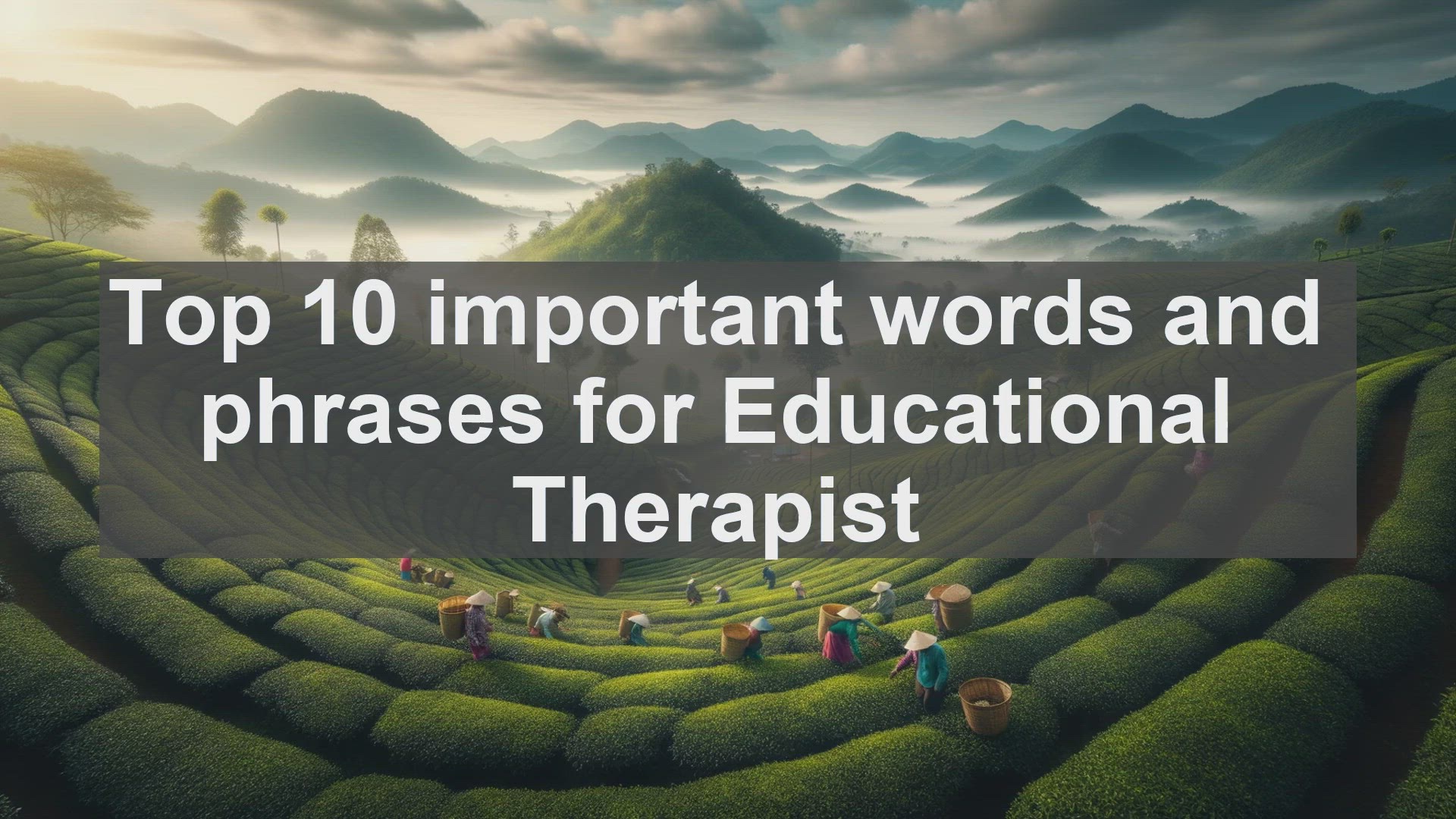 'Video thumbnail for Top 10 important words and phrases for Educational Therapist'