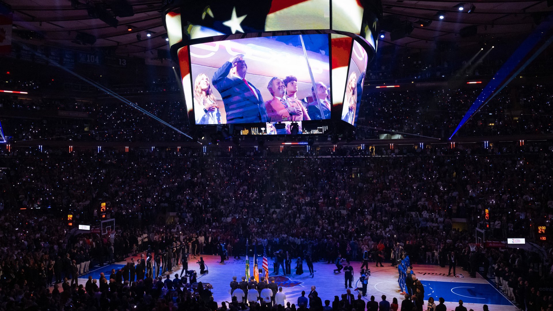 Video thumbnail for Trump draws loud boos, some scattered cheers at NBA Finals Game 3