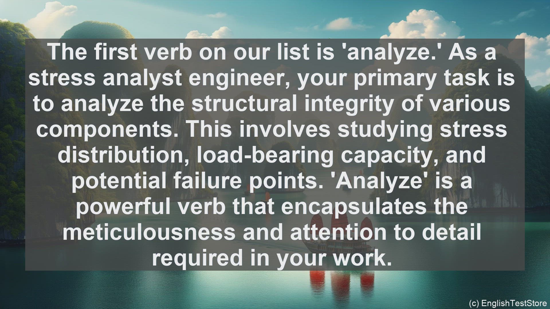 'Video thumbnail for Top 10 English Verbs for Stress Analyst Engineer'