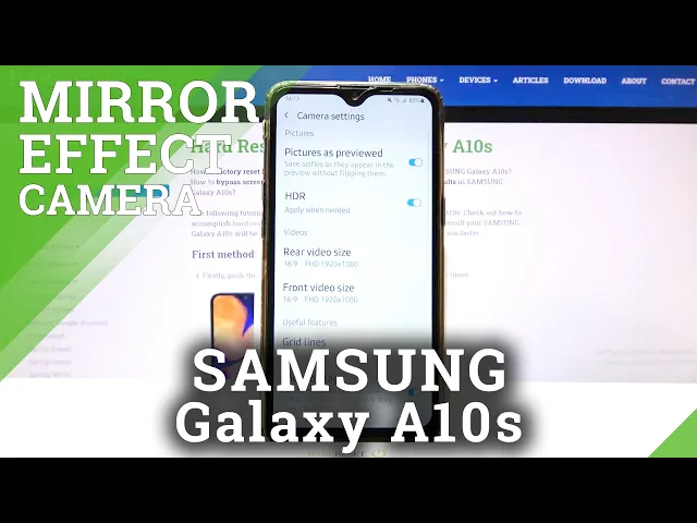 Video thumbnail for How to Manage Mirror Effect in SAMSUNG Galaxy A10s – Reflection Feature