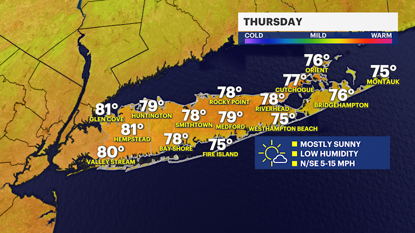 Video thumbnail for Beautiful stretch of weather arrives Thursday on Long Island