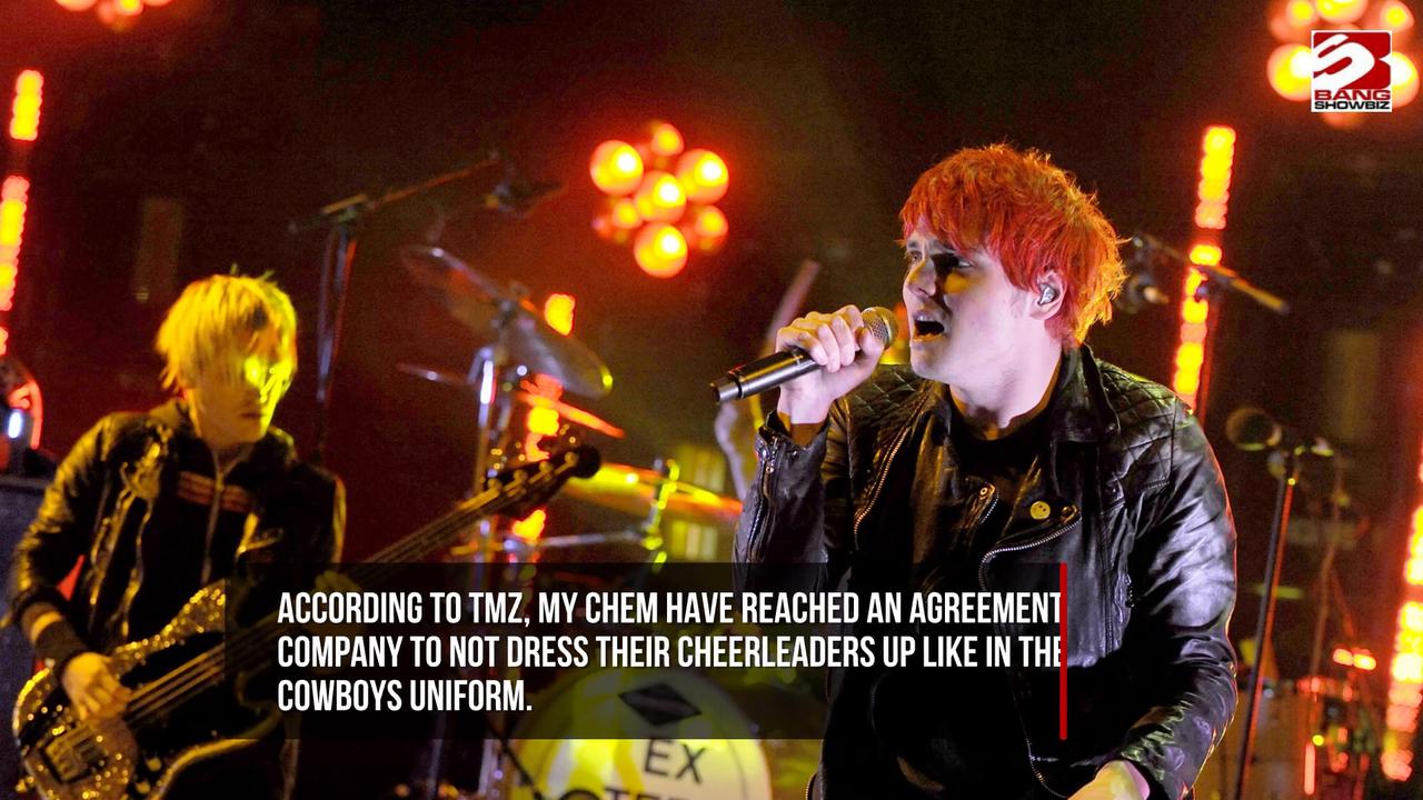 Video thumbnail for My Chemical Romance ‘reach agreement’ with Dallas Cowboys Cheerleaders following legal threat