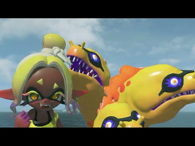 Video thumbnail for Splatoon Raiders - Hideout Ship: Master Mega Shark and Moray Eels Deep Cut Cutscene | Gameplay