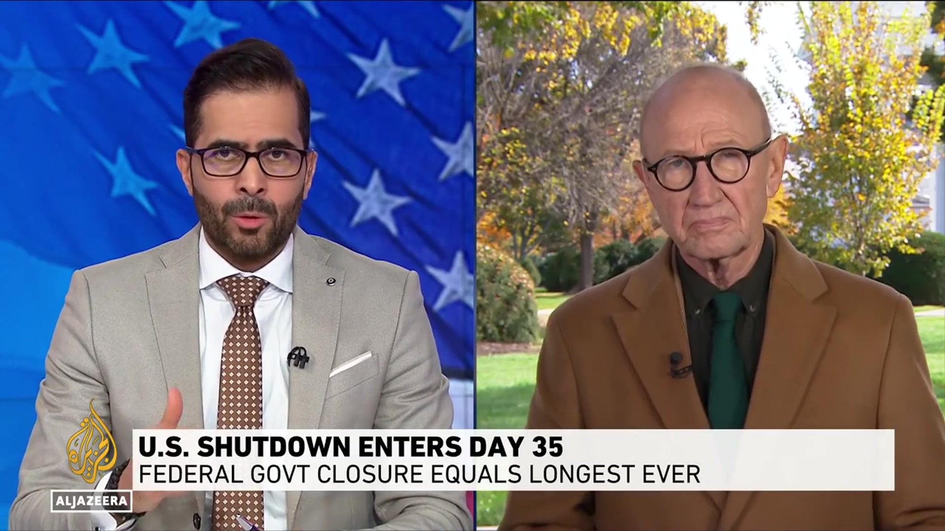 'Video thumbnail for US government shutdown enters 35th day, equalling the longest in American history'