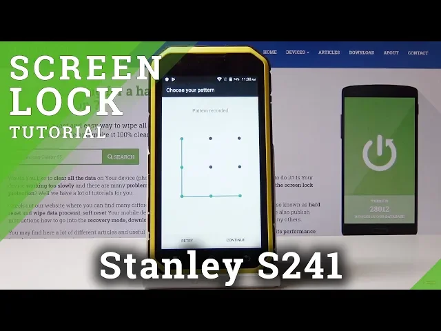 Video thumbnail for STANLEY S241 How to Set Up Screen Lock / Add Password