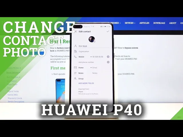 Video thumbnail for How to Add Photo to Contact in HUAWEI P40 – Personalize Contact List