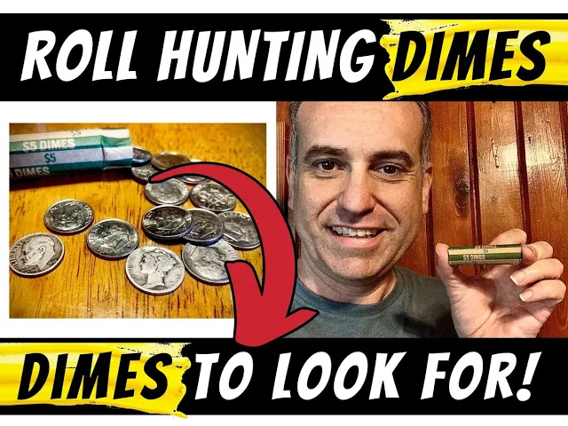 'Video thumbnail for Dime Roll Hunting 101 (What To Look For When Coin Roll Hunting DIMES)'