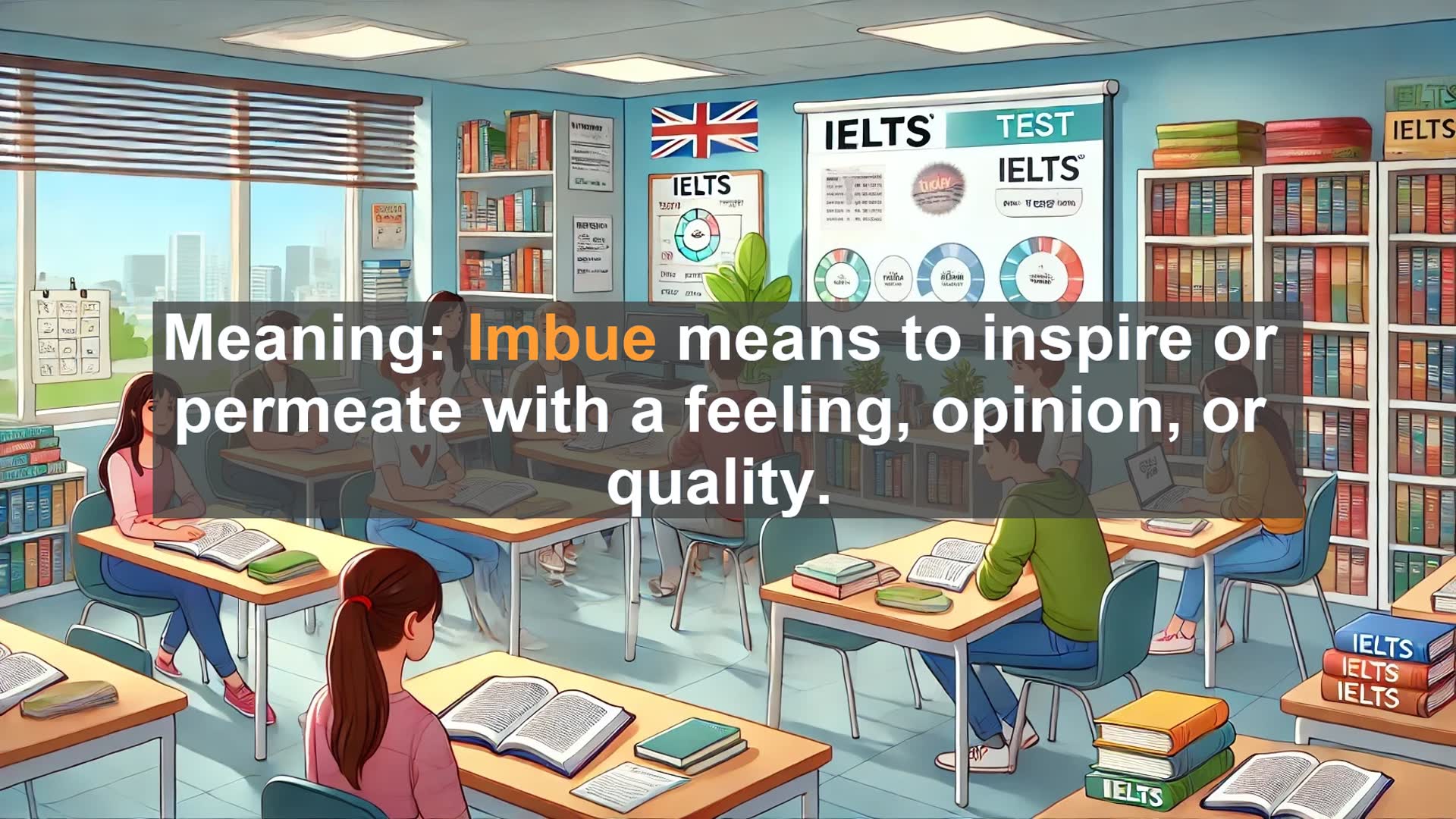 'Video thumbnail for 2000 Must Know IELTS 9.0 Vocabulary - Understanding 'Imbue': Infusing Language with Depth'