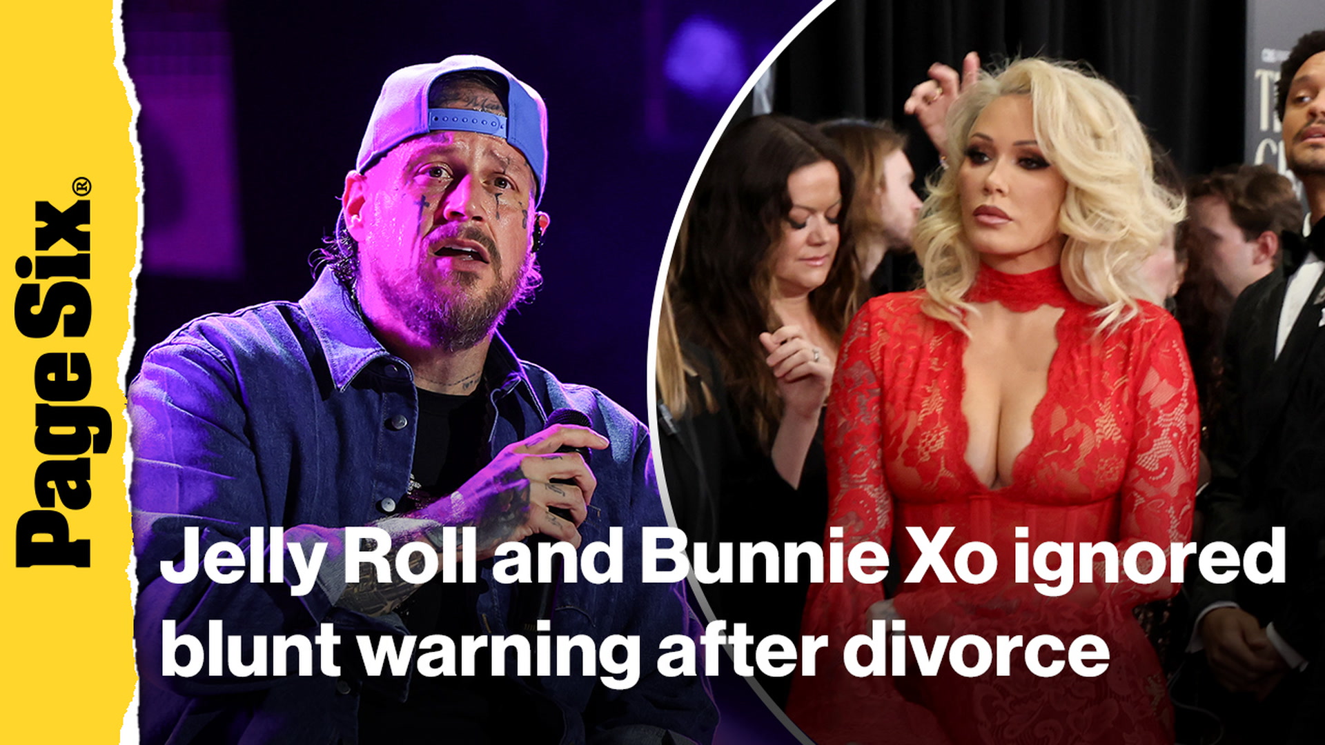 Video thumbnail for Jelly Roll and Bunnie Xo ignored blunt warning against having kids together after divorce