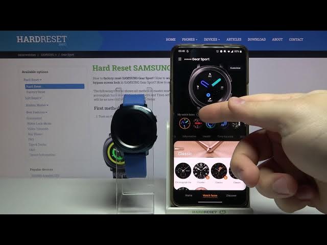 Video thumbnail for How to Change Watch Face in SAMSUNG Gear Sport – Display Customization