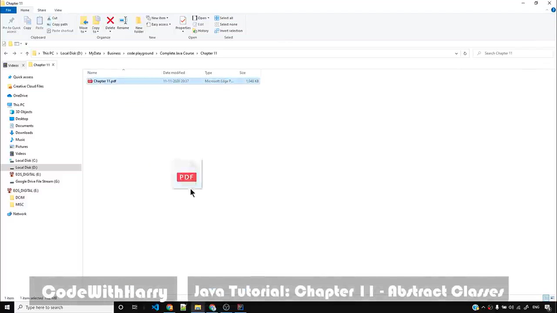 'Video thumbnail for Java Tutorial_ Abstract Class & Abstract Methods'