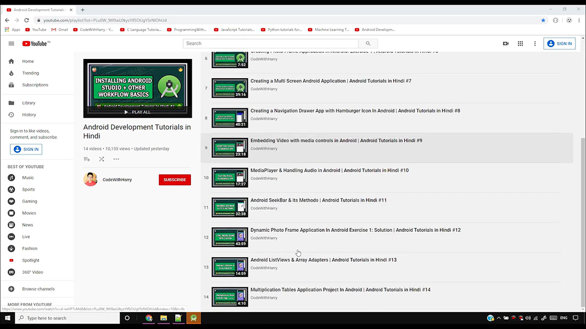 'Video thumbnail for CountDownTimer, Runnable & Handler in Android _ Android Tutorials in Hindi #15'