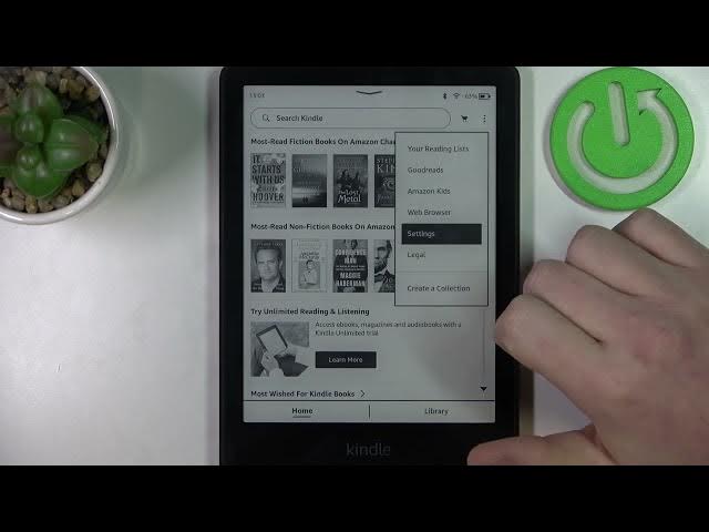 Video thumbnail for Amazon Kindle Paperwhite 11th Generation - How To Deregister Kindle Device From Amazon Account