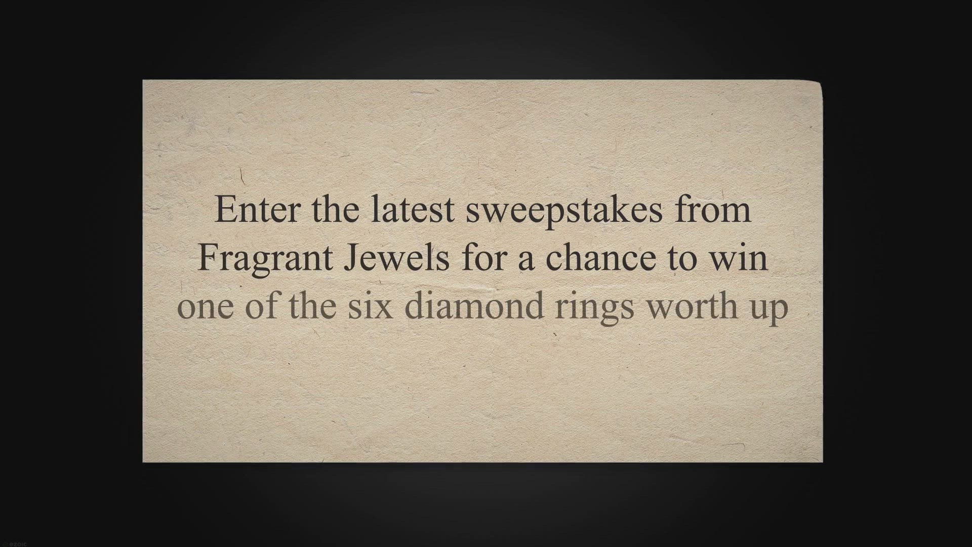 Video thumbnail for Fragrant Jewels Enter The Vault 2023 Giveaway - Win A $10,000 Diamond Ring