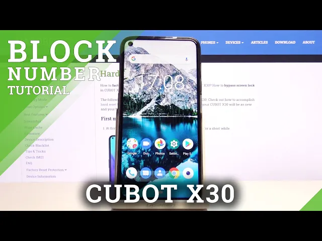 Video thumbnail for CUBOT X30 – Create Contact Blacklist & Block Number
