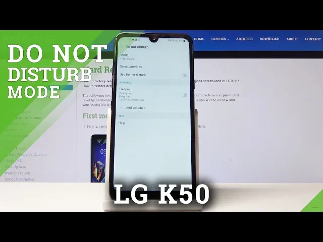 Video thumbnail for How to Activate Silent Mode in LG K50 - Enable DND Mode / Do Not Disturb