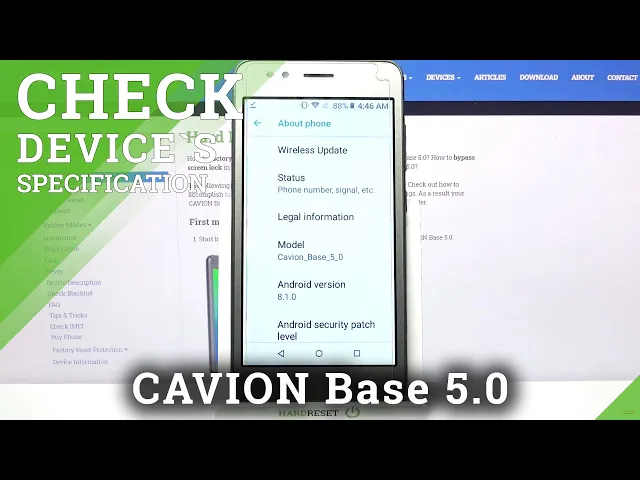 Video thumbnail for Check and Open All Smartphone Specifications - CAVION Base 5.0