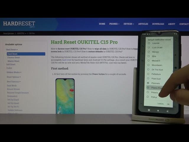 Video thumbnail for Notification Sound on OUKITEL C15 Pro – Check All Notifications Tones