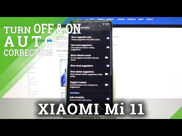 Video thumbnail for Xiaomi Mi 11   Turn On Off Auto Correction