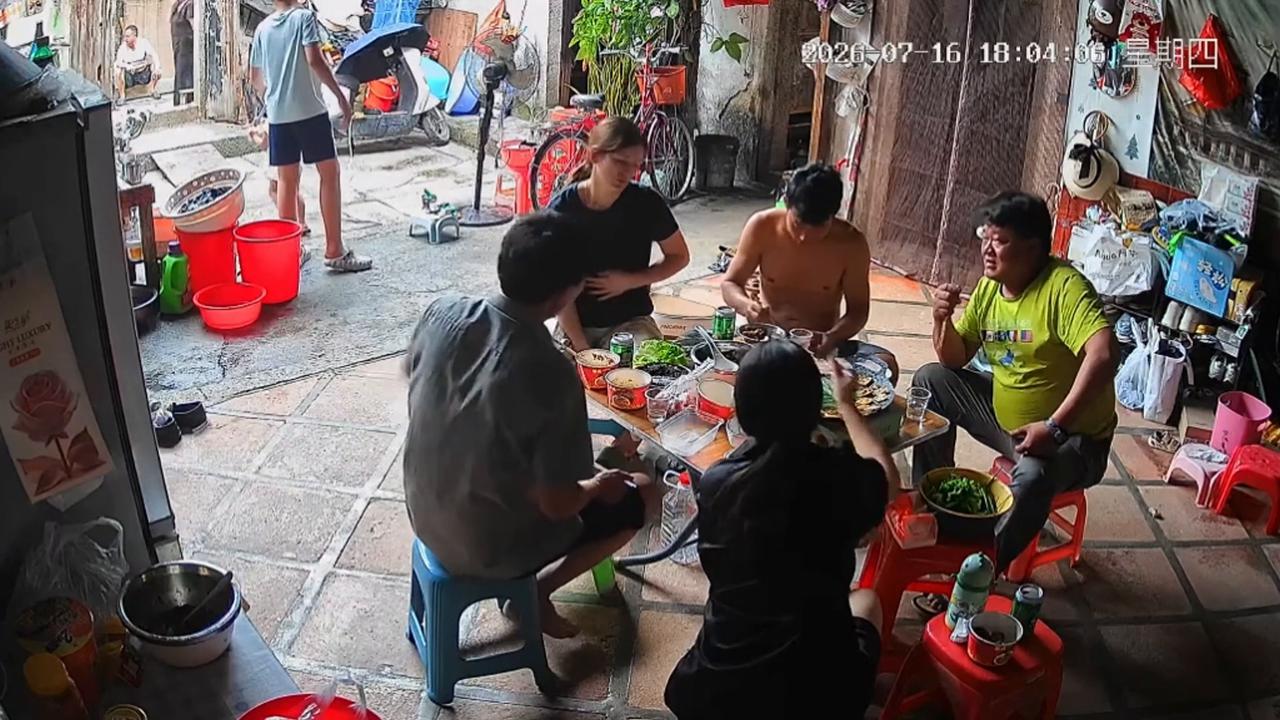 Video thumbnail for China: Dinner interrupted as portable gas stove explodes at table in China.