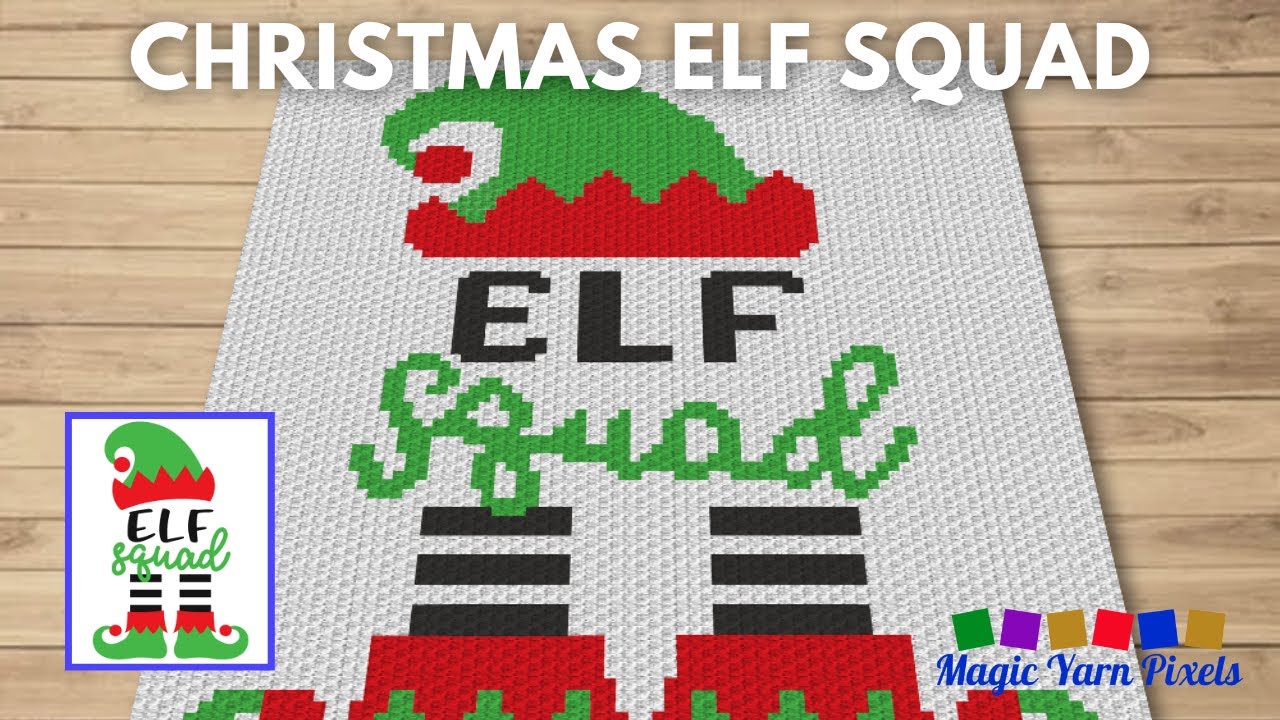 Video thumbnail for FREE GRAPH Christmas Elf Squad C2C & Tapestry Crochet Pattern | Magic Yarn Pixels