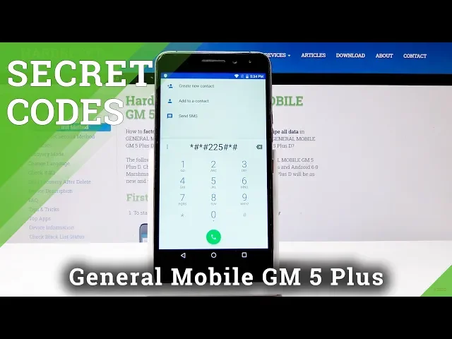 Video thumbnail for General Mobile GM 5 Plus D - Secret Codes / Hidden Mode