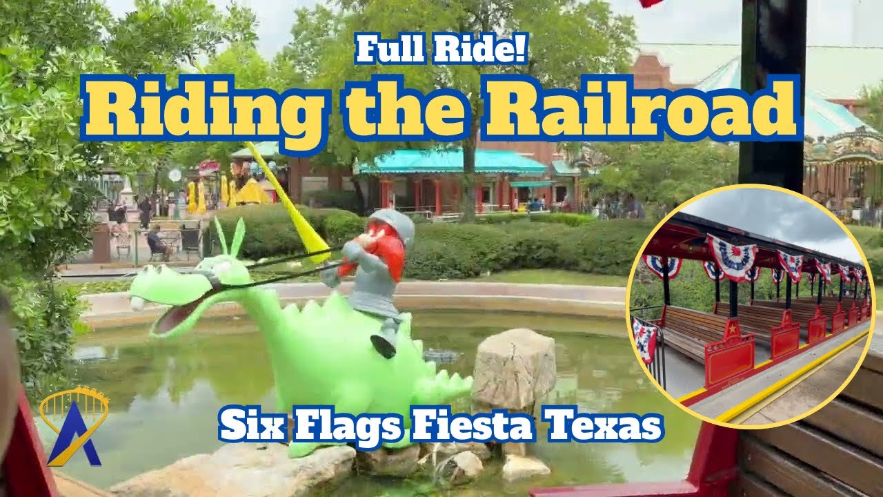 Video thumbnail for Scenic Views & Quarry Walls: Riding the Six Flags Railroad, Fiesta Texas