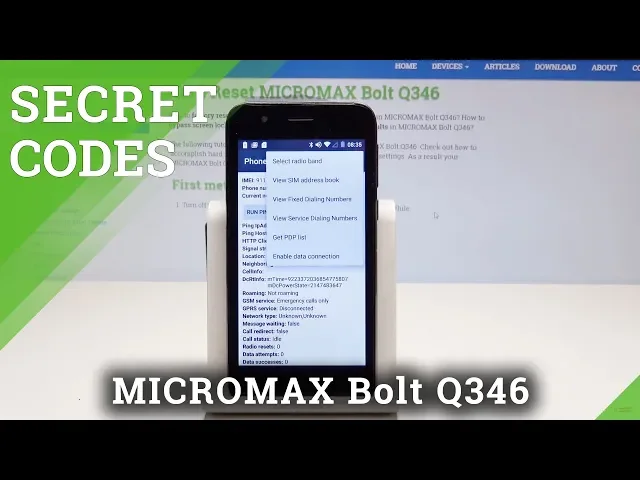Video thumbnail for Secret Codes MICROMAX Bolt Q346 - Hidden Modes / Service Menu / Tricks