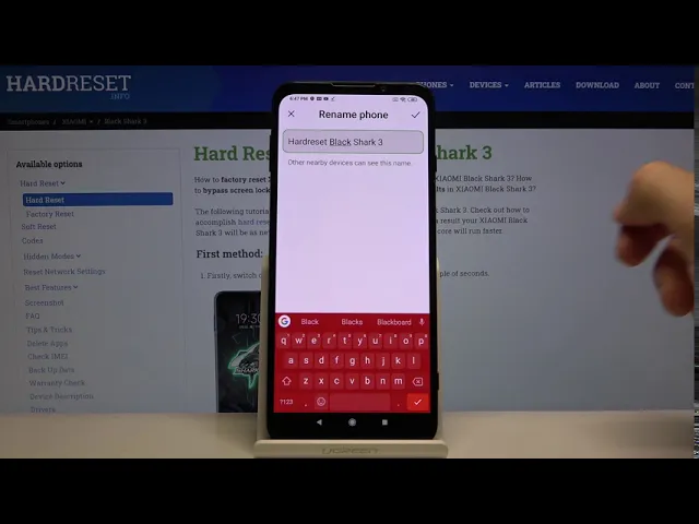 Video thumbnail for How to Change Device’s Name in XIAOMI Black Shark 3 – Rename Device
