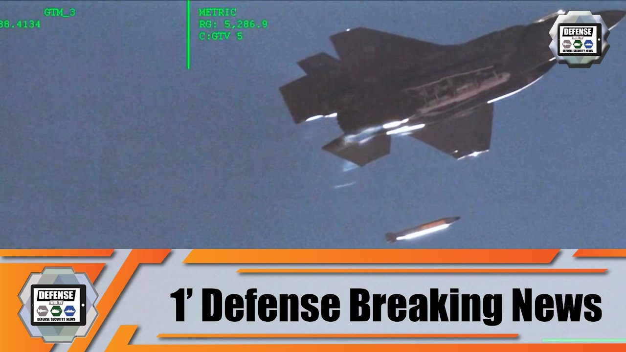 Video thumbnail for US Air Force completes test drop of B61-12 nuclear bomb mockup from F-35 fighter aircraft 1' news