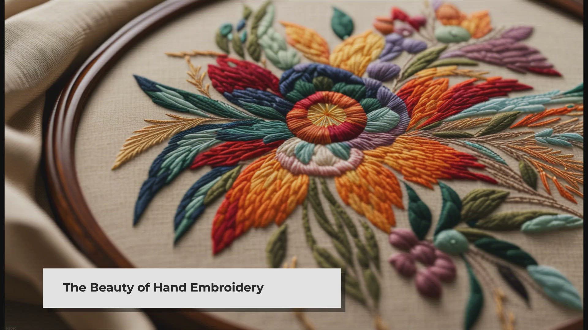 'Video thumbnail for Mastering the Art of Hand Embroidery: A Comprehensive Guide'
