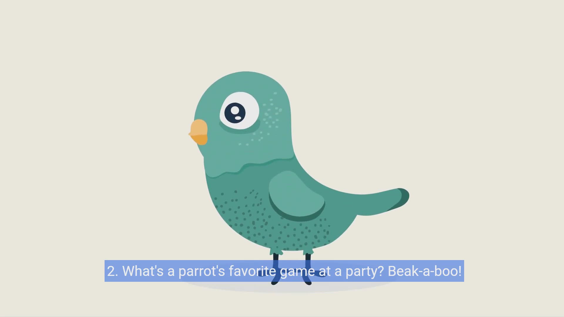 'Video thumbnail for Parrot Party : 20 Hilarious Jokes to Make Your Feathers Flutter'