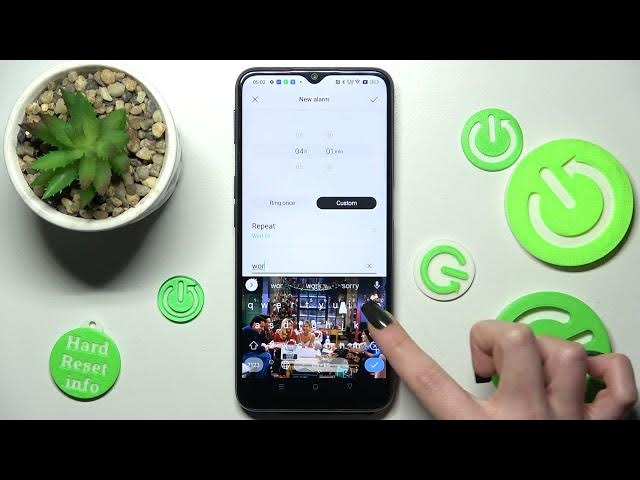 Video thumbnail for How to Set Up Alarm Clock in OPPO A16S - Add Alarm