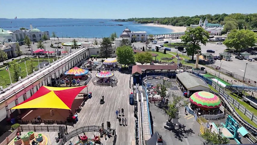 Video thumbnail for Rye Playland reopens for soft launch; Dragon  Coaster expected to reopen May 23