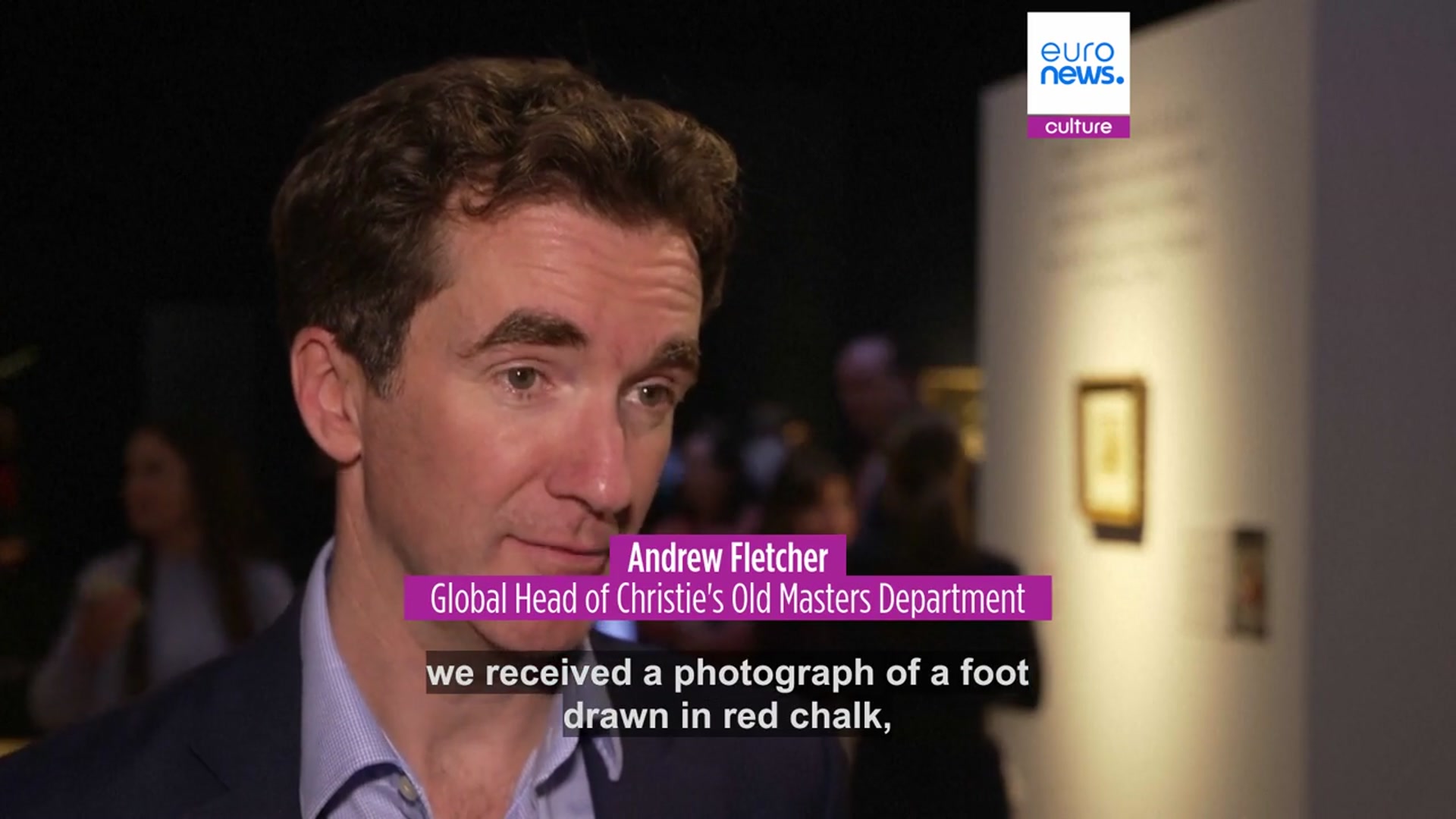 Video thumbnail for Rare Michelangelo foot sketch for Sistine Chapel fresco fetches €23 million at auction