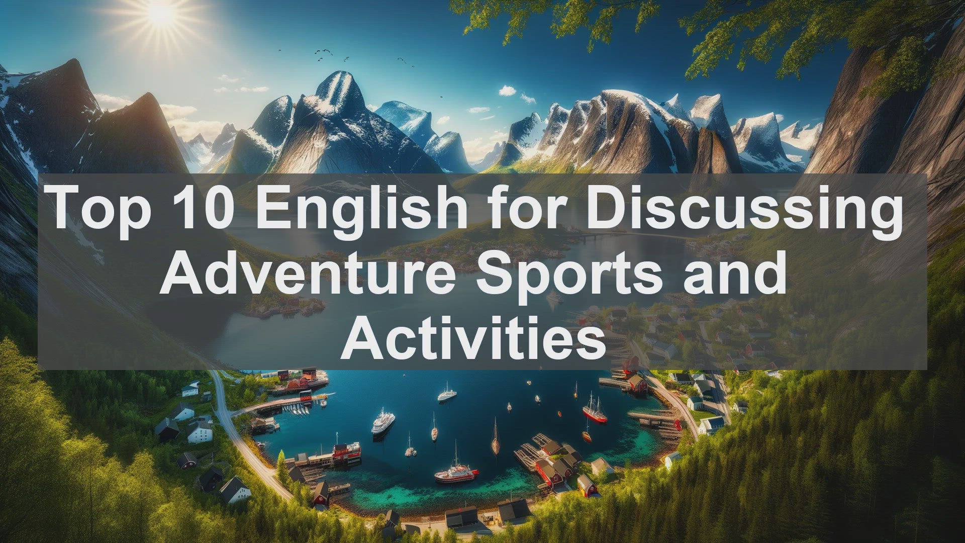 'Video thumbnail for Top 10 English for Discussing Adventure Sports and Activities'