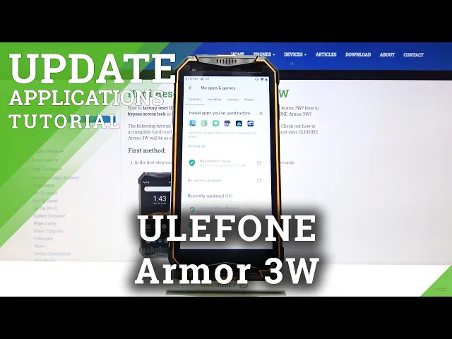 Video thumbnail for How to Update Apps in ULEFONE Armor 3W – Find Newest App Updates