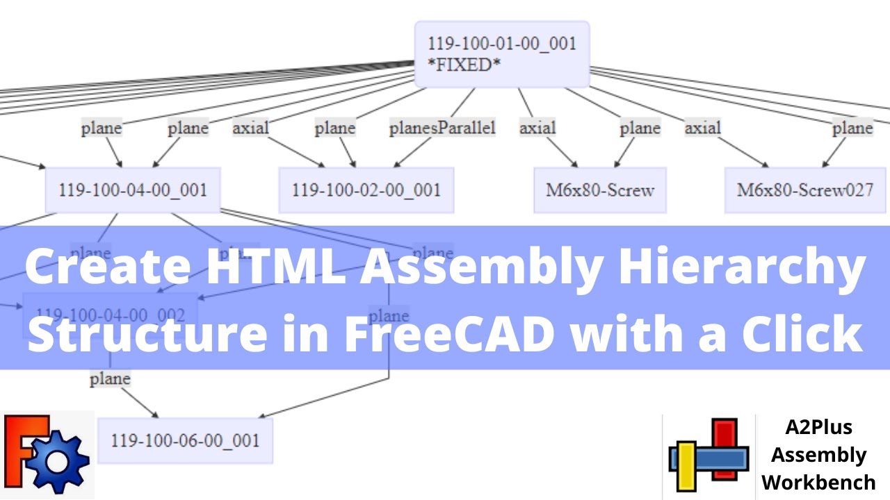'Video thumbnail for HTML Assembly Hierarchy Structure in FreeCAD | FreeCAD Tutorial  | FreeCAD Assembly | Mechnexus |'