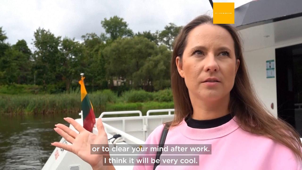 'Video thumbnail for This is Europe’s first electric boat to shuttle the public on a river. But will it be used?'